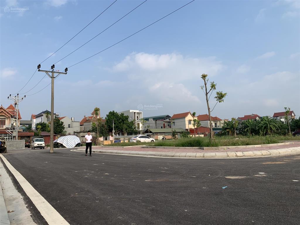 Đất đấu giá hồng hà, đan phượng(nay thuộc xã ô diên) hà nội. diện tích 85m² (lô góc view vườn hoa)