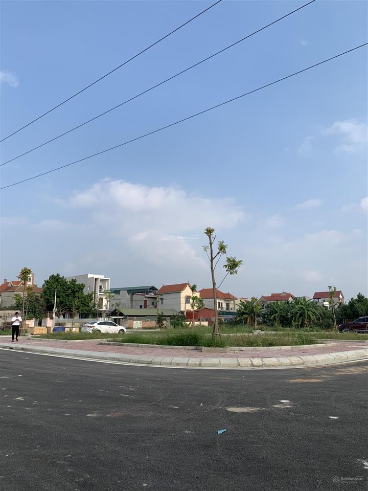 Đất đấu giá hồng hà, đan phượng(nay thuộc xã ô diên) hà nội. diện tích 85m² (lô góc view vườn hoa)