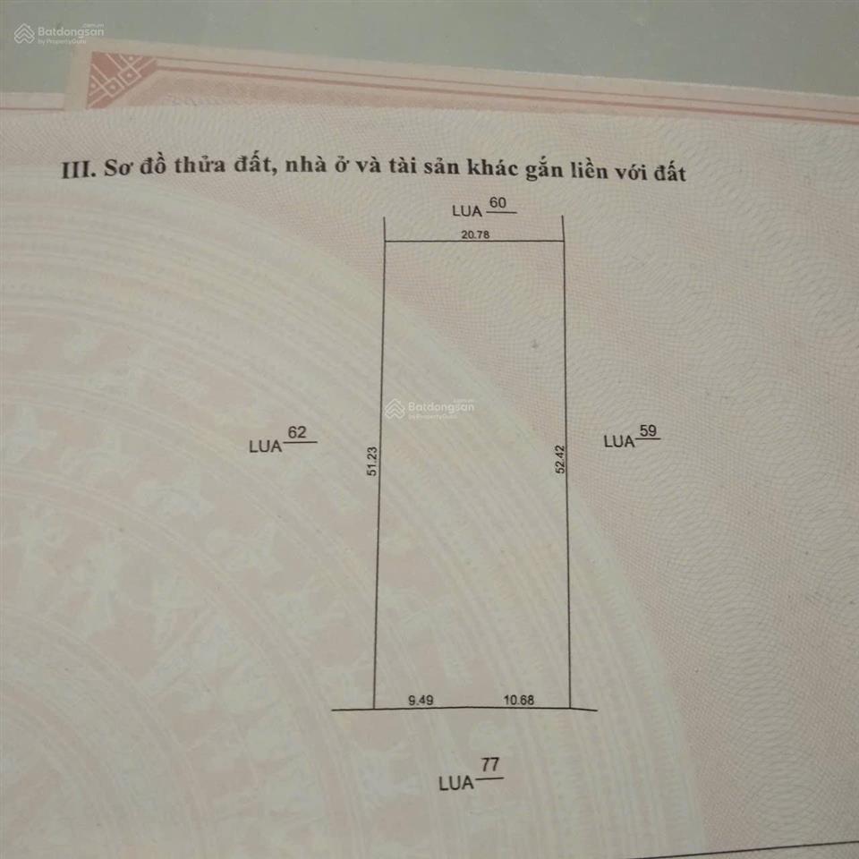 Chính chủ cần bán 1 sào ruộng đất cam nghĩa