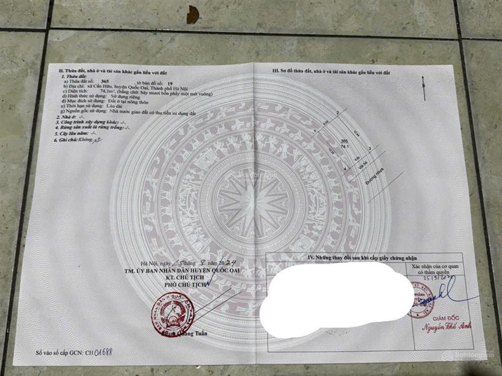Bán lô 74m2 trục chính xã cấn hữu, kinh doanh hay cho thuê đều đẹp tuyệt vời