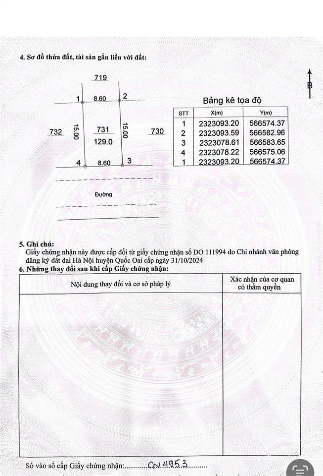Bán đất thị trấn quốc oai khu dg03 kinh doanh buôn bán hoặc cho thuê ngay, 129m2 giá đẹp