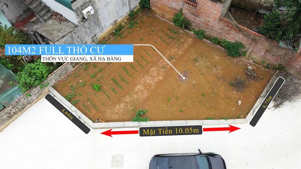 Bán đất tại xã hạ bằng, 3 tỷ, 100m2 giá siêu hời