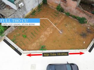 Bán đất tại xã hạ bằng, lô góc 3 mặt tiền 4 tỷ, 100m2 giá siêu hời