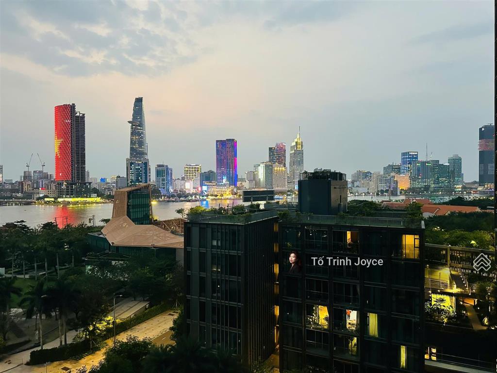 View pháo hoa cho thuê 2pn empire city  view sông sg, skyline quận 1  trần cao  lung linh về đêm