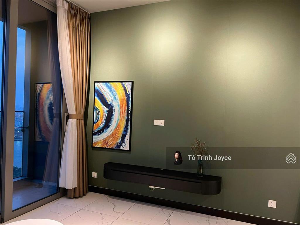 Hot deal cho thuê 1pn empire city  tầng cao, view sông thoáng mát, full nội thất
