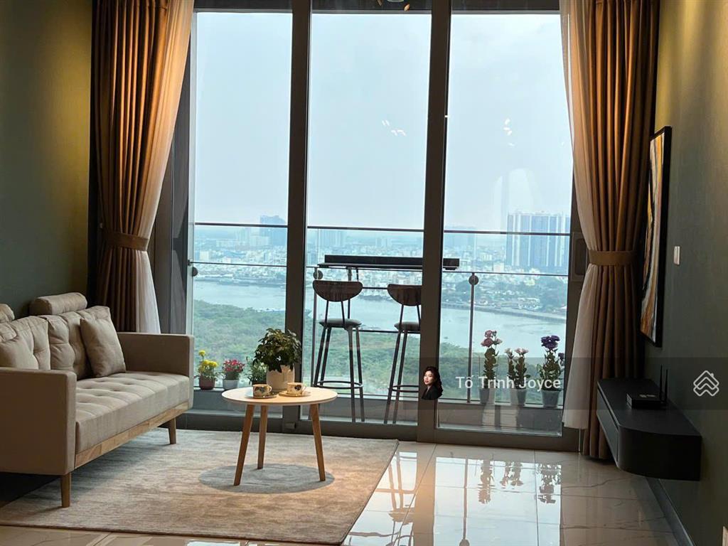 Hot deal cho thuê 1pn empire city  tầng cao, view sông thoáng mát, full nội thất