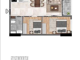 Căn hộ 2pn đông nam  sẵn hđ thuê 14 triệu/tháng. tháp city 2,820 tỷ full