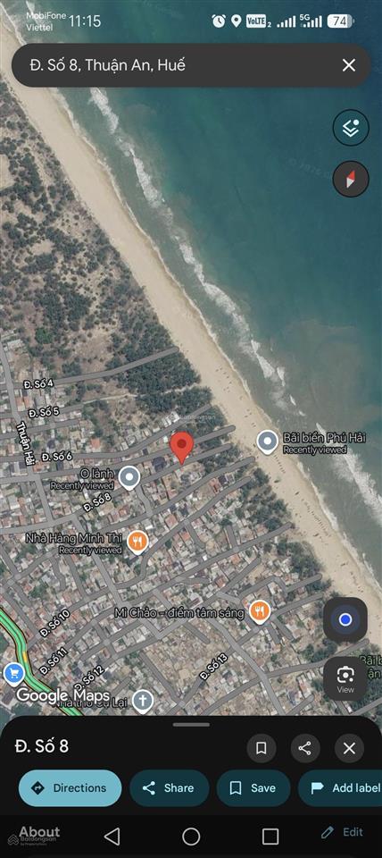 Mình chính chủ cần bán đất view biển phú hải, sát biển cách vài bước chân