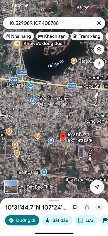 Đất phước bửu xã hồ tràm mới 46,8m mt đường lớn 300 thổ cư. tổng diện tích 2440m2