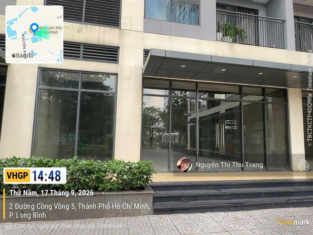 Bán shophouse 65.5m2 tại vinhomes grand park có sổ hồng 6tỷ btp