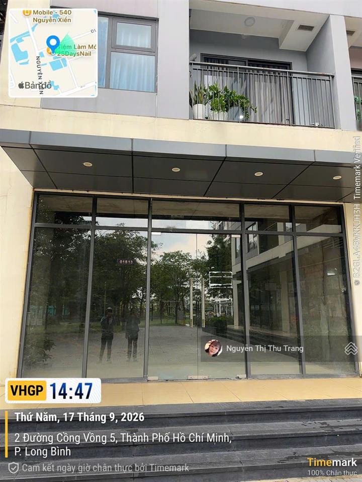 Bán shophouse 65.5m2 tại vinhomes grand park có sổ hồng 6tỷ btp