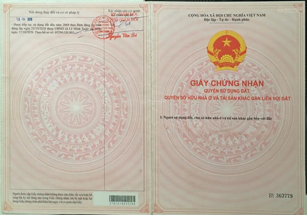 Bán gấp đất bình chánh 1.499m2 sổ đỏ riêng, giá chỉ 5tr/m