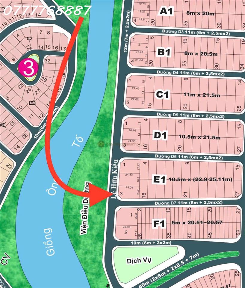 Siêu phẩm lô đất góc 2MT đối diện sông công viên, Thạnh Mỹ Lợi Quận 2