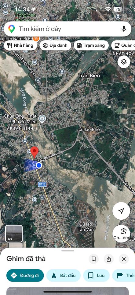 Cầm bán nhà đất 1860m2 (sổ riêng) ngay cầu bửu hoà, cách aeon mall tp đồng nai đang xây dựng