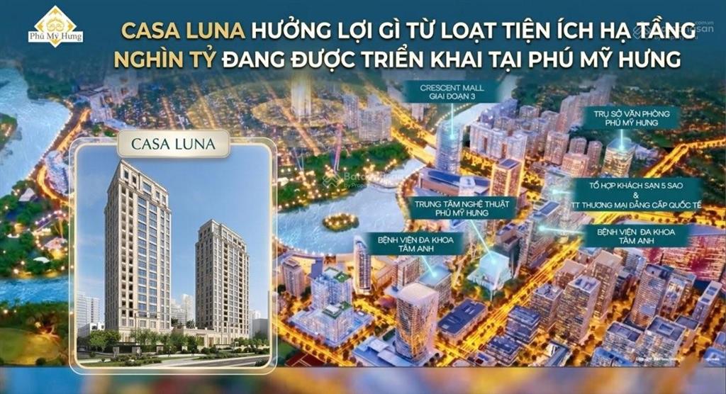Sắp mở bán casa luna phú mỹ hưng  sky villa siêu sang trung tâm hồ bán nguyệt
