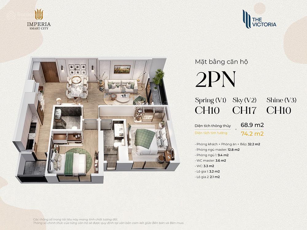Chính chủ bán căn v1  1pn+ 48m2 tầng chung cắt lỗ 700 triệu