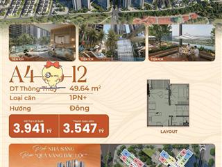 Bán 1pn+ tòa a4  alumi ( view hồ áng mây )