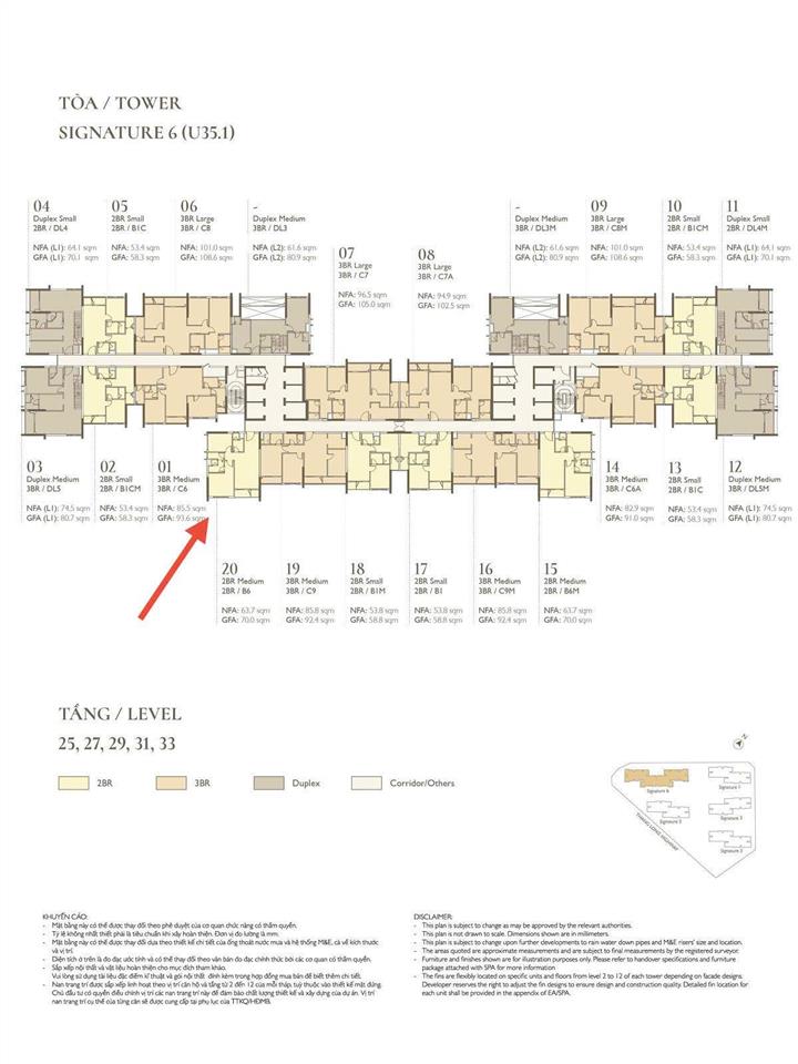 Bán căn lumi hà nội tòa signature 6 2pn 6,2 tỷ bao gồm thuế phí