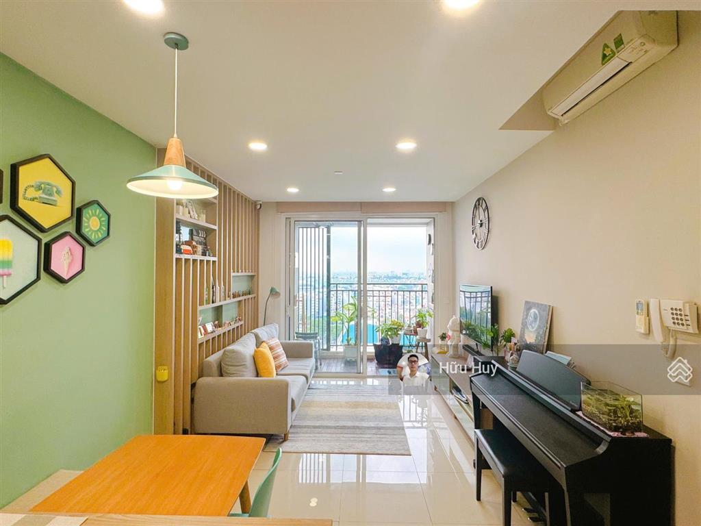 Cho thuê 2pn 2wc 75m2 chung cư golden mansion phú nhuận, nhà đẹp full nt, giá 17tr cạnh sân bay tsn