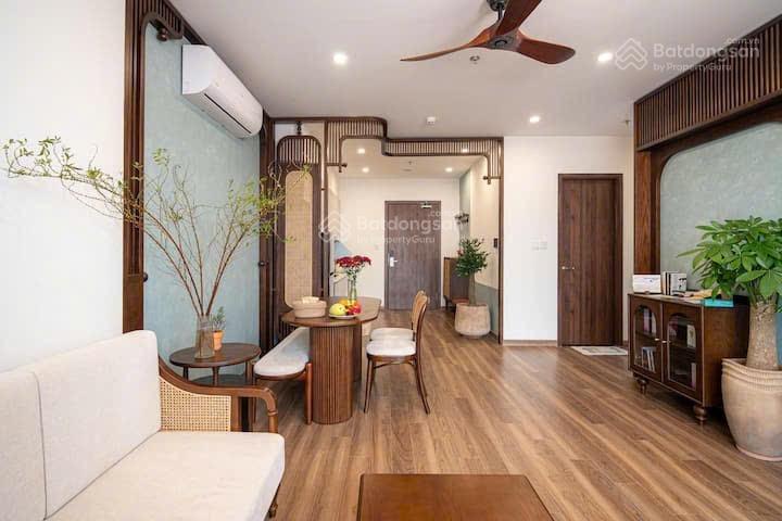 Cho thuê căn 2pn full đồ đẹp, phong cách wasbi sabi tại zurich vinhomes ocean park, giá chỉ 17tr/th