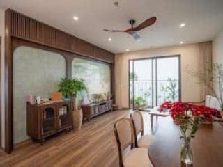 Cho thuê căn 2pn full đồ đẹp, phong cách wasbi sabi tại zurich vinhomes ocean park, giá chỉ 17tr/th