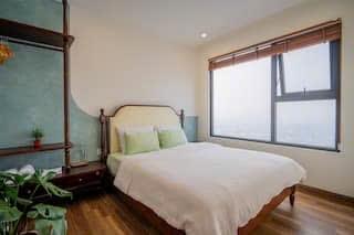 Cho thuê căn 2pn full đồ đẹp, phong cách wasbi sabi tại zurich vinhomes ocean park, giá chỉ 17tr/th