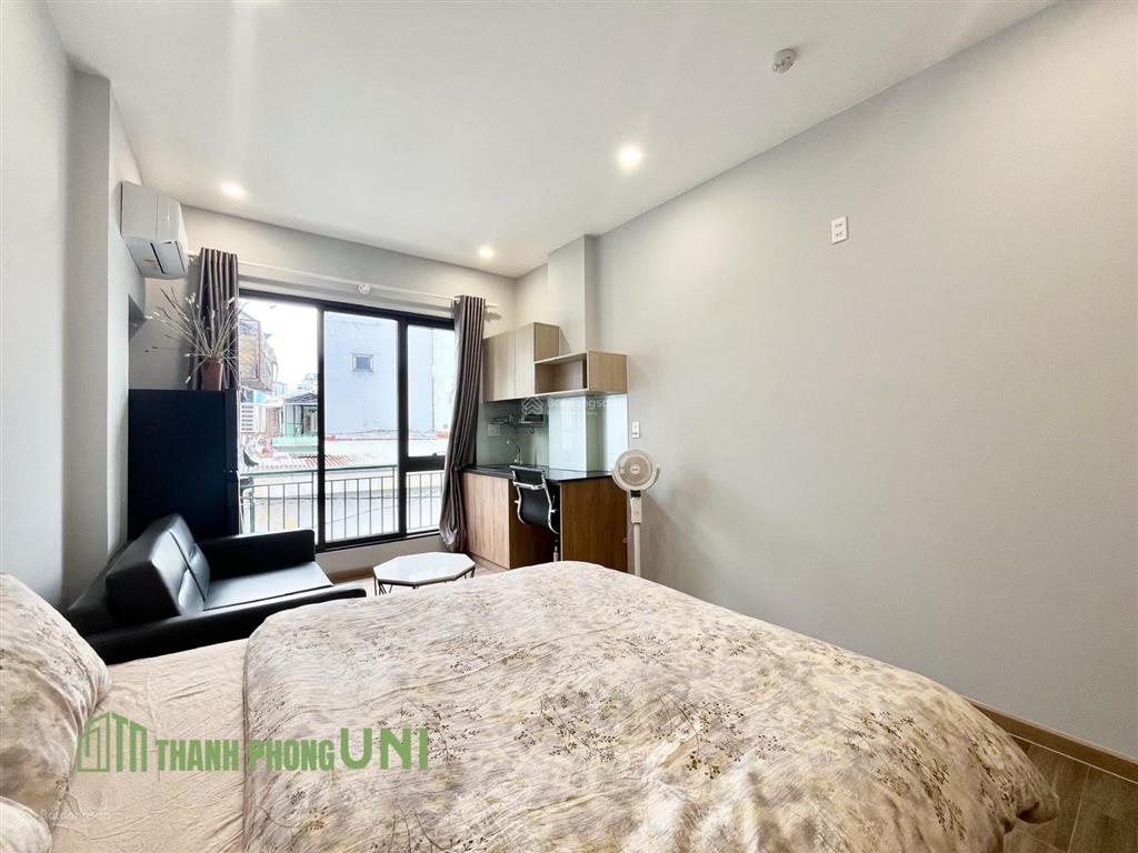 Cho thuê căn hộ 28m² phan văn hân ban công, nhà mới 9 triệu/tháng