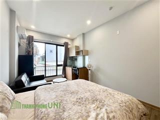 Cho thuê căn hộ 28m² phan văn hân ban công, nhà mới 9 triệu/tháng