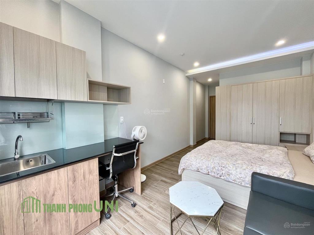 Cho thuê căn hộ 28m² phan văn hân ban công, nhà mới 9 triệu/tháng