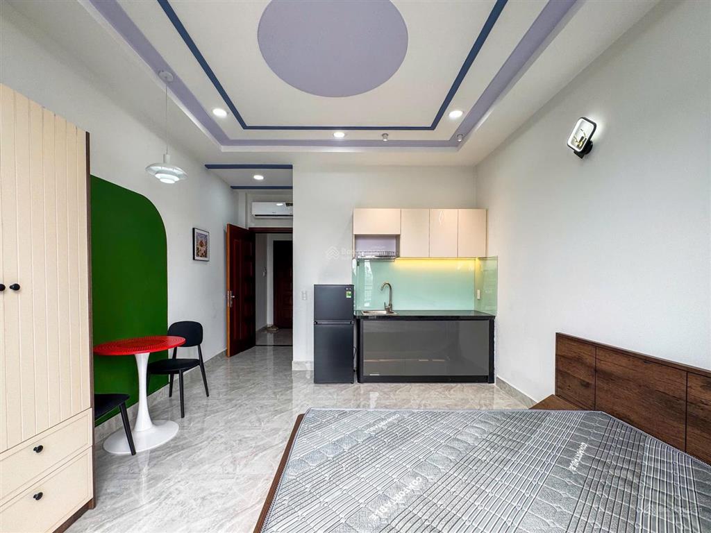 Studio ban công  cửa sổ full nội thất ngay dương quảng hàm  gần đh văn lang cs3, iuh