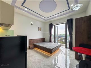 Studio ban công  cửa sổ full nội thất ngay dương quảng hàm  gần đh văn lang cs3, iuh