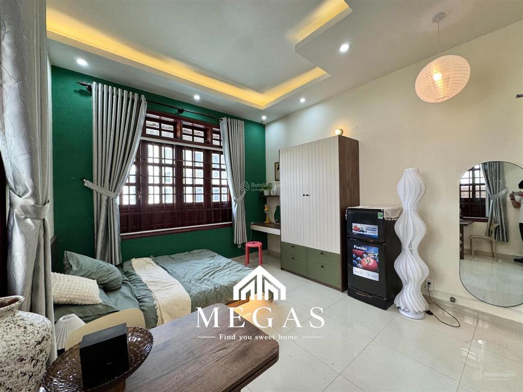 Chính chủ cho thuê studio cửa sổ thoáng full nội thất ngay lê đức thọ  gần chợ an nhơn