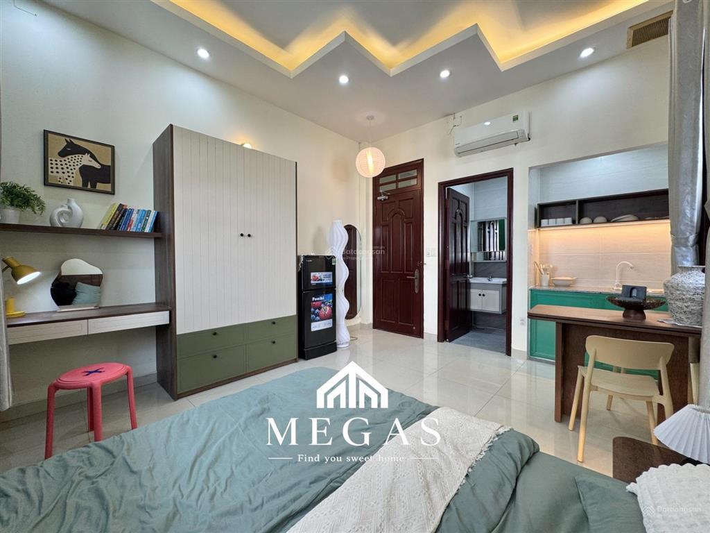 Chính chủ cho thuê studio cửa sổ thoáng full nội thất ngay lê đức thọ  gần chợ an nhơn