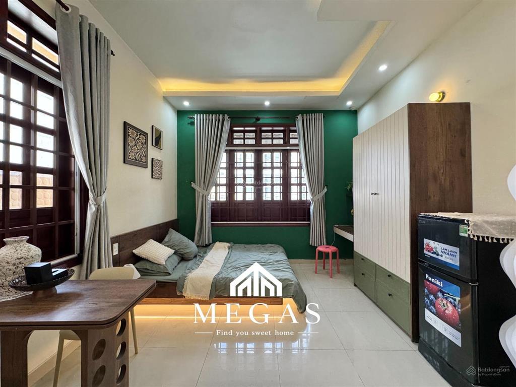 Chính chủ cho thuê studio cửa sổ thoáng full nội thất ngay lê đức thọ  gần chợ an nhơn