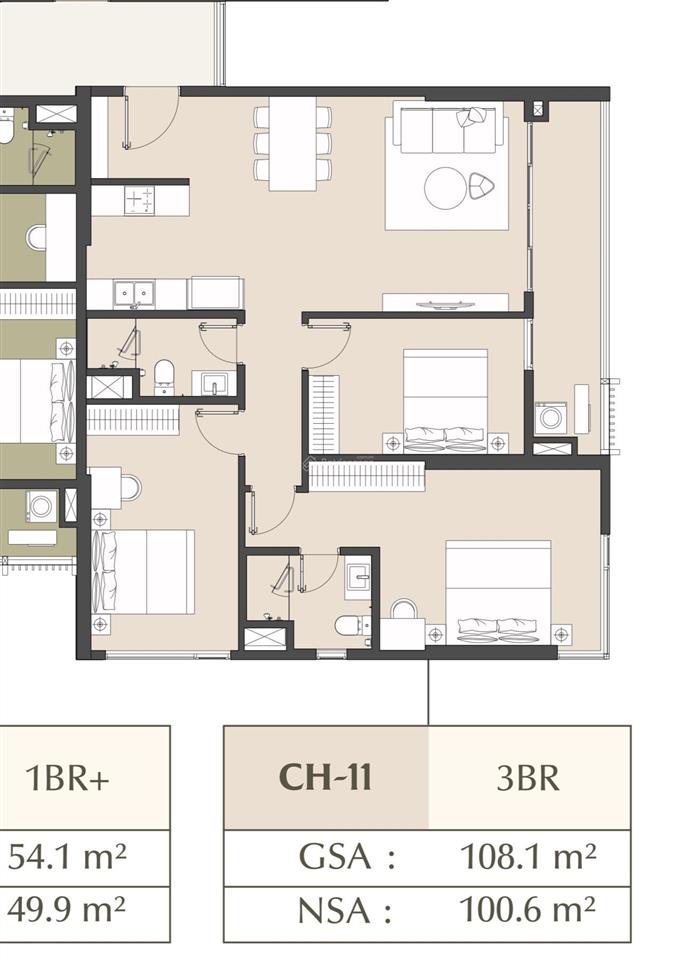 Cắt lỗ 1,8 tỷ căn 3pn hoa hậu masteri park place view trực diện nhạc nước