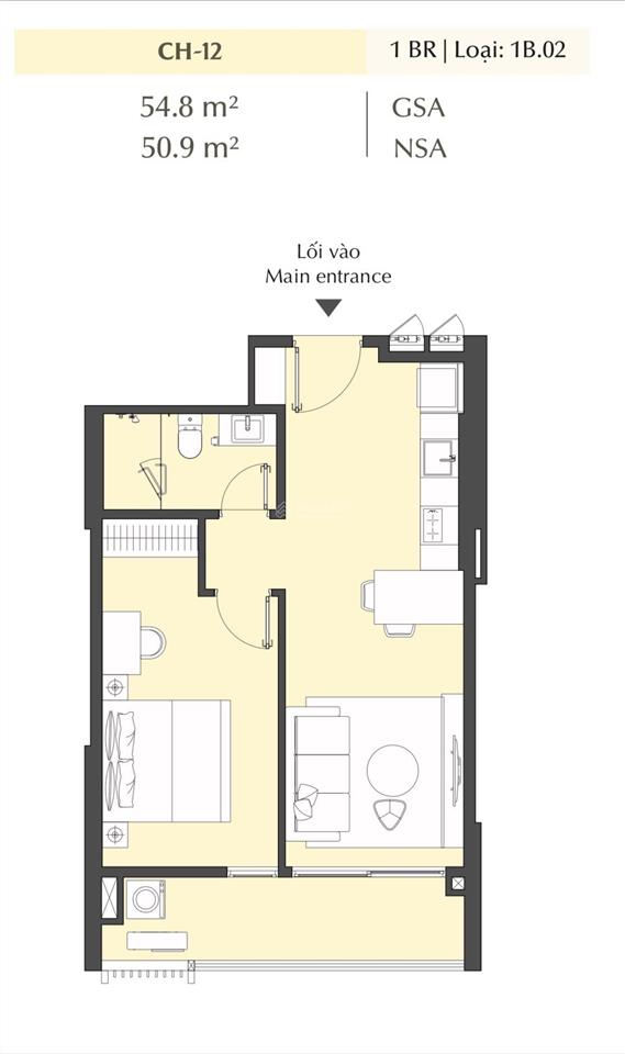 Cắt lỗ 900tr căn 1pn masteri park place  the global city
