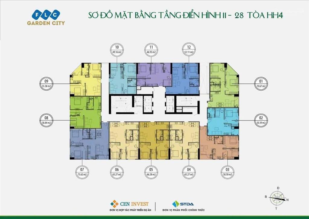 Bán căn góc thương mại 55m2 hh4 giá 3,4 tỷ