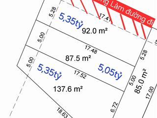 3 lô góc 2 mt tân hiệp 18. xã tân hiệp. hóc môn. cách lê lợi 200m. giá chỉ 5,35 tỷ