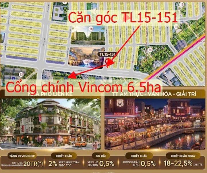 2mt đường đại lộ công viên 2 rộng 40m và tương lai 15 rộng 19m. nhà 4 tầng. giá tts 20 tỷ
