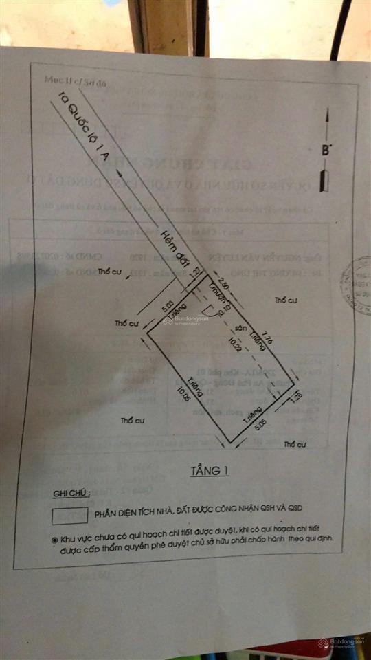 Bán nhà ngay ngã tư vườn lài, dt 6x10m, giá 3.4 tỷ