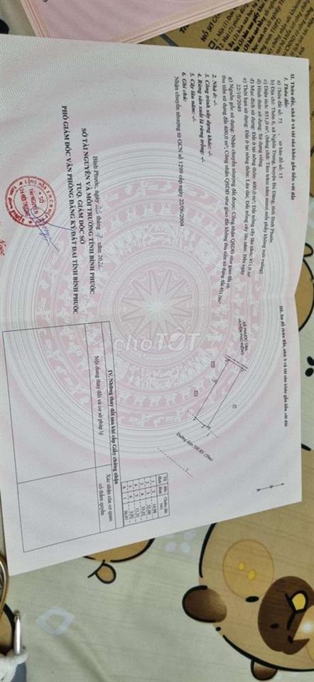 Bán nhà vườn cách chợ Bù Na 350m