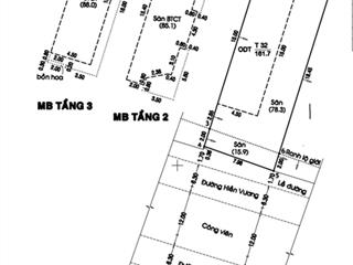 Bán nhà mặt phố hiền vương đường 30m có công viên ở giữa, 28 tỷ, 8x20m 3 tầng, view đẹp, hot!