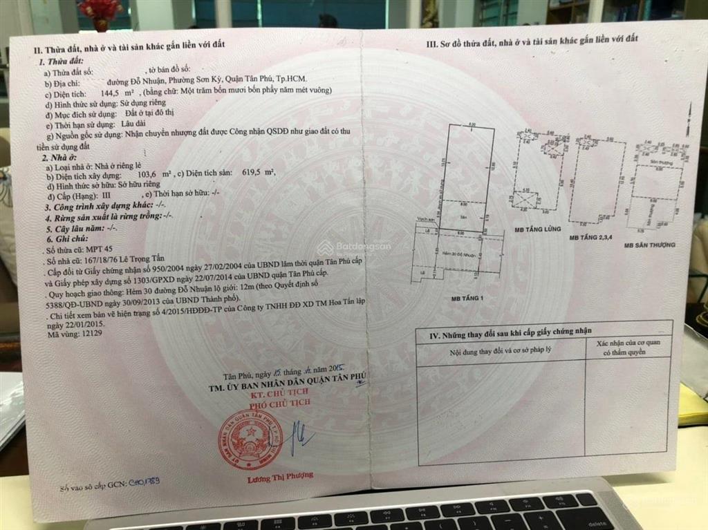 Bán nhà mặt phố đỗ nhuận ngay aeon tân phú, 25 tỷ, 8x18m, 6 tầng có thang máy, giá tốt hàng hot