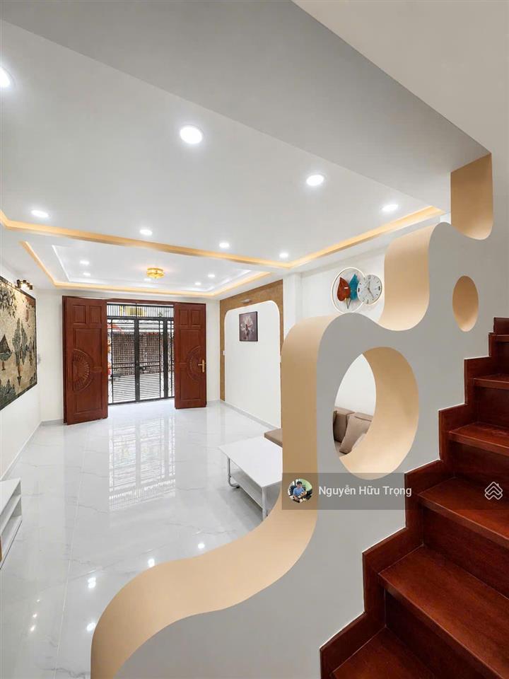 Bán nhà mới đẹp lý thánh tông  2 mặt hẻm xe hơi  tặng full nội thất 4x12m 2 tầng 6,38 tỷ còn tl