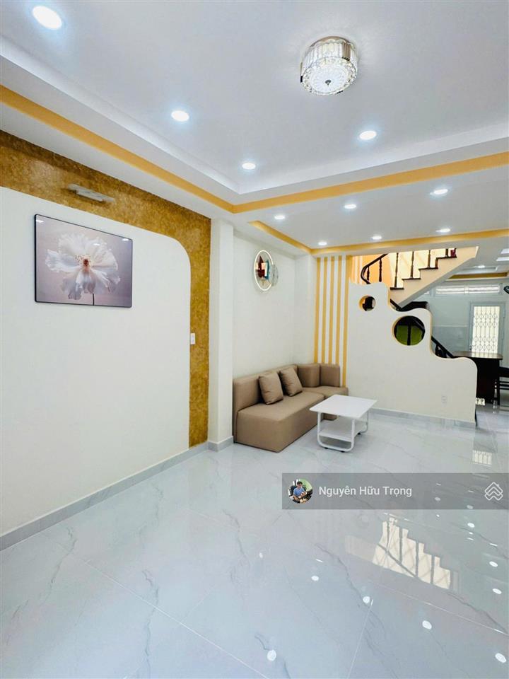 Bán nhà mới đẹp lý thánh tông  2 mặt hẻm xe hơi  tặng full nội thất 4x12m 2 tầng 6,38 tỷ còn tl