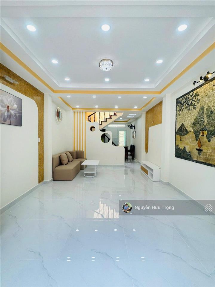 Bán nhà mới đẹp lý thánh tông  2 mặt hẻm xe hơi  tặng full nội thất 4x12m 2 tầng 6,38 tỷ còn tl