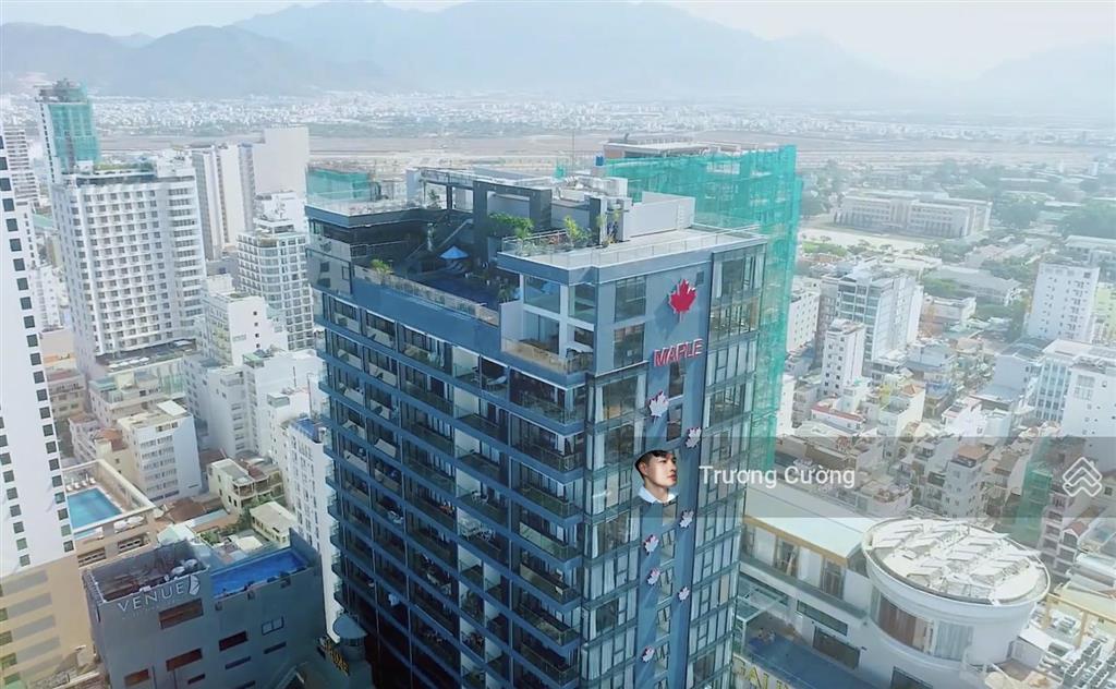 Bán ch maple nha trang ban công view bê tông 60,8m2 full nội thất giá tốt chỉ 3,85 tỷ  0778 087 ***