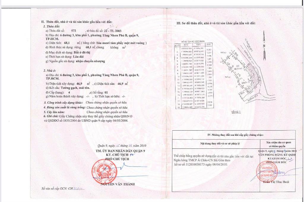 Nhà đất tăng nhơn phú b giá 4,55 tỷ lựa chọn vừa tầm gần trung tâm quận 9 cũ