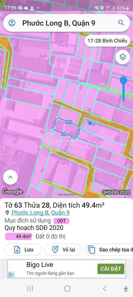 Bán nhà hẻm 33 đường 475  đối diện chợ phước bình