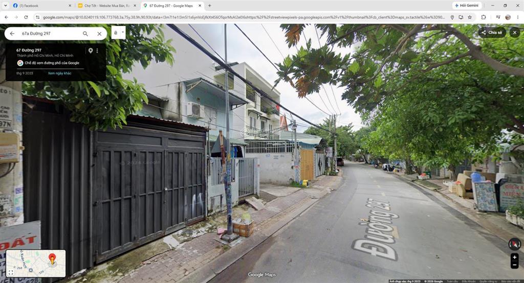 Bán đất tặng nhà đường 297, phước long b